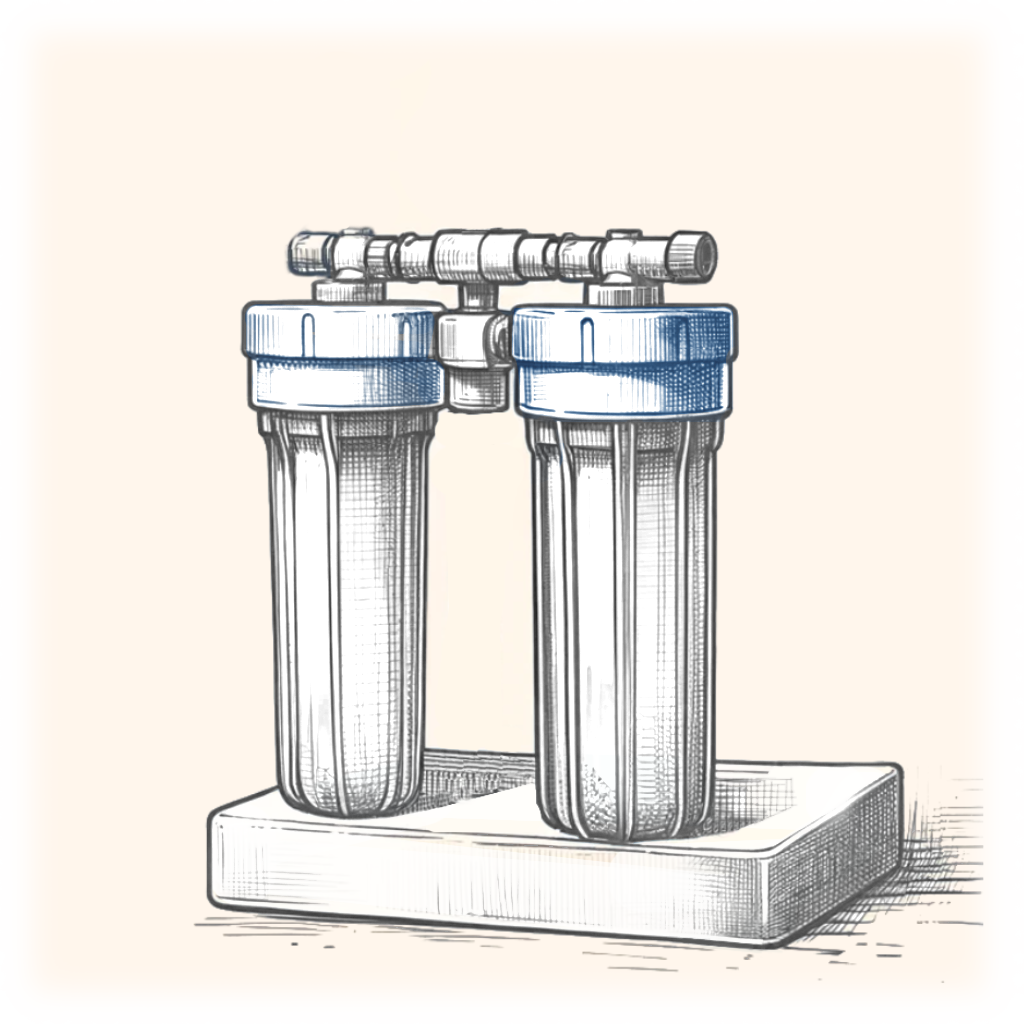 einfacher untertisch wasserfilter